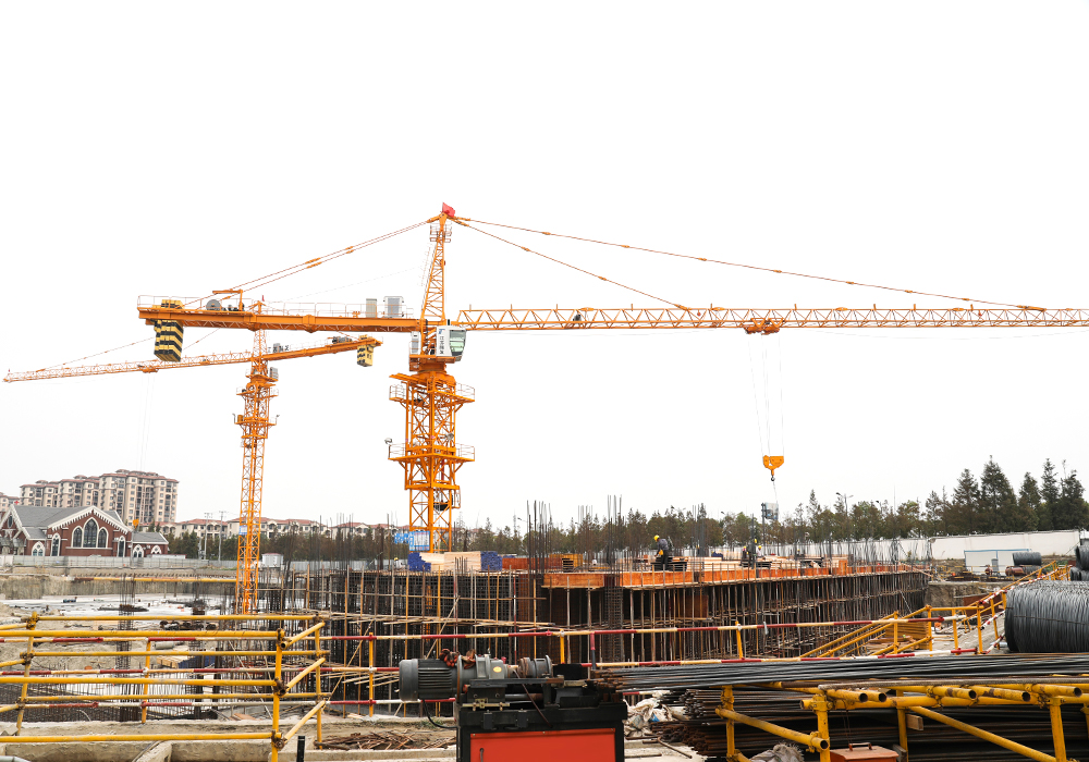 QTP63 (5610) 6ton Topkit Type Tower Crane Jib طول 56m